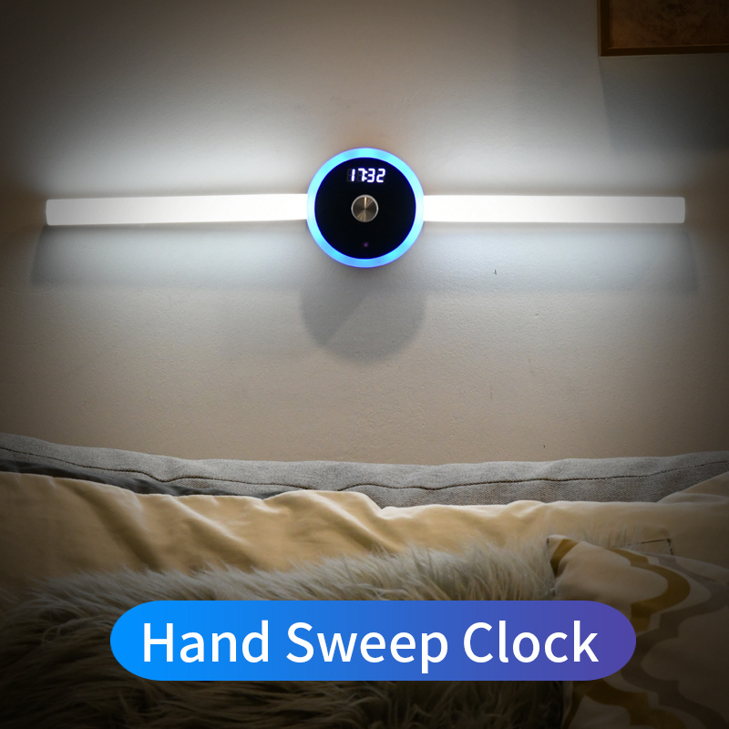 Smart Cabinet Light Clock Timing Sensor Light Removable LED Wardrobe Light Human Body Sensor Light - Image 6