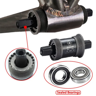Bicycle bearing system BB Set 122.50mm English Square Bottom Bracket