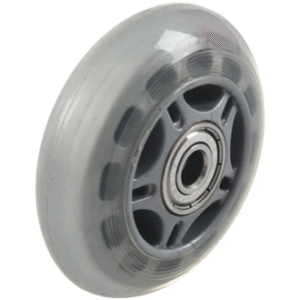 2X Skating Shoes 608ZZ Bearing Inline Skate Wheel Clear Gray