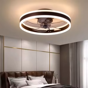 Modern Luxury Ceiling Fan Light Bedroom Restaurant Living Room Variable Frequency Pendant Fan Lamp Creative Art Decor Chandelier
