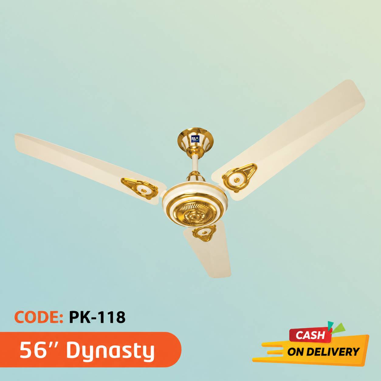PAK 56" DYNASTY CEILING FAN (OFF WHITE)